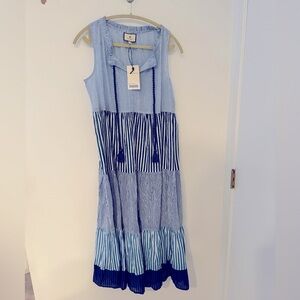 Sleeveless striped Tuckernuck Dress. Size small. NWT